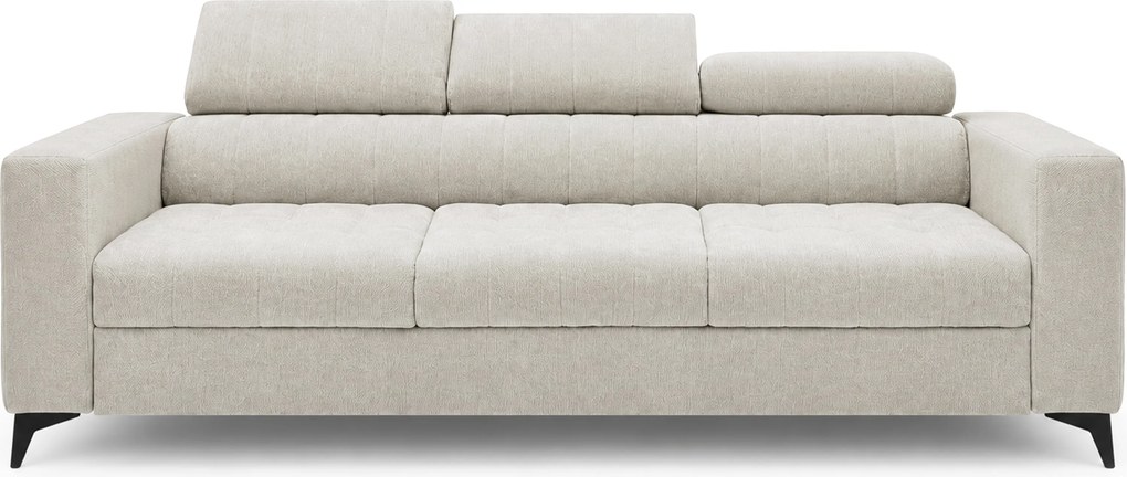 Sofa Nardo s funkciou spania - svetlý béžový šenil Vibe 06