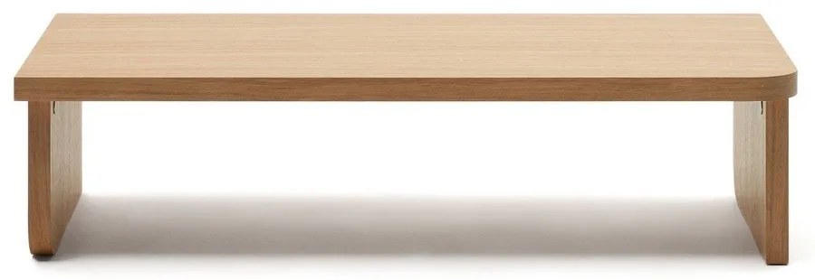 Konferenčný stolík v dekore duba v prírodnej farbe 75x140 cm Oaq – Kave Home