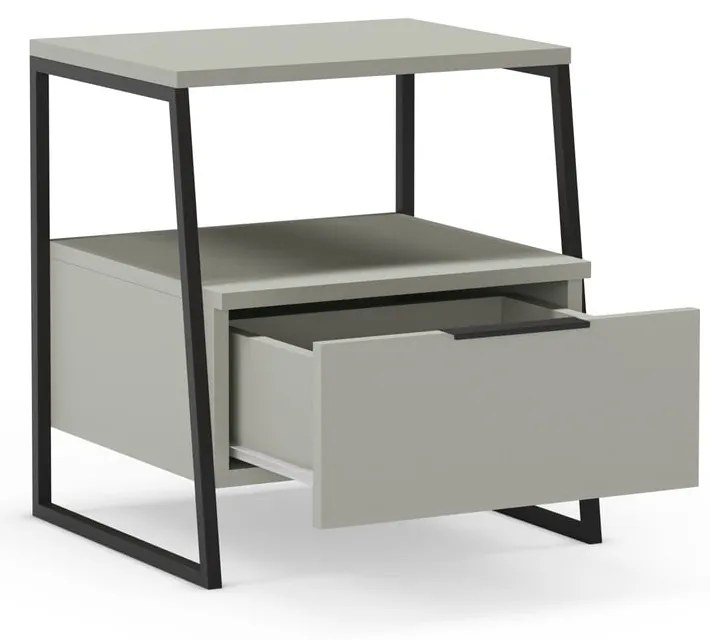 Zeleno-sivý nočný stolík Velia – Marckeric