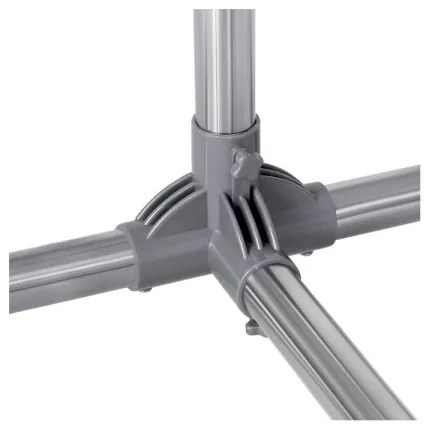 Mobilný stojanový vešiak LINEA strieborný