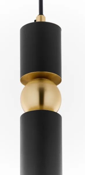 Jupiter 2003 - Luster na lanku ALAS 1xGU10/10W/230V čierna/zlatá