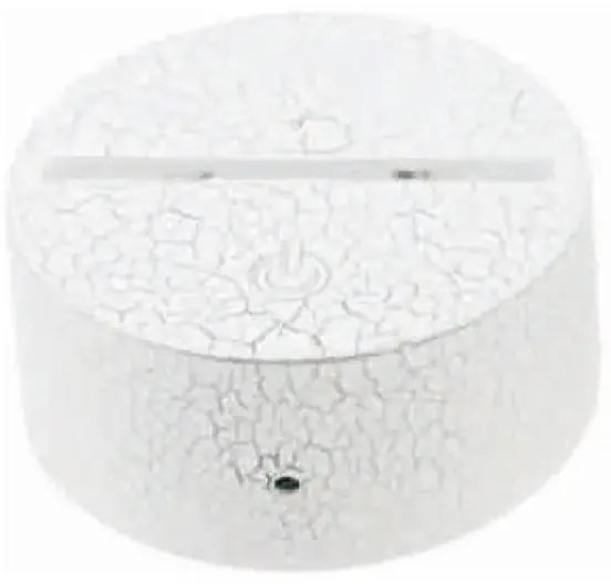 3Dmix 3DL-CRK055 – 3D LED nočná lampa - Hasičské auto (Crack základňa)