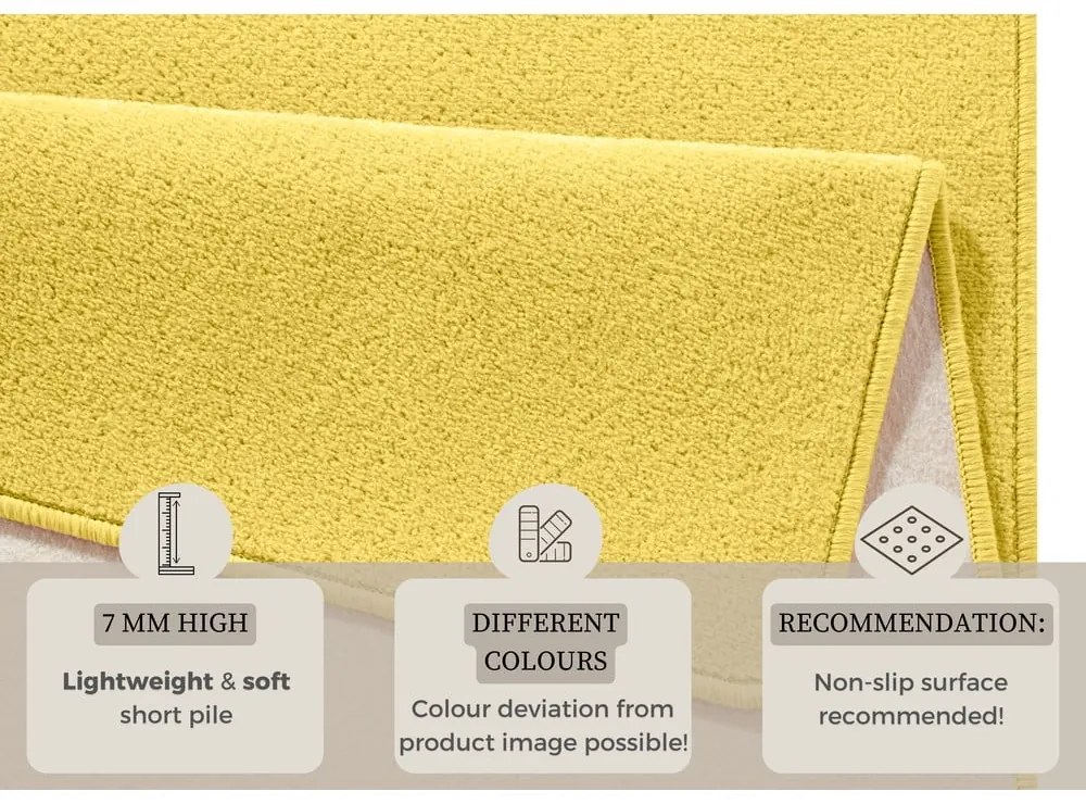 Žltý koberec 133x195 cm Fancy – Hanse Home
