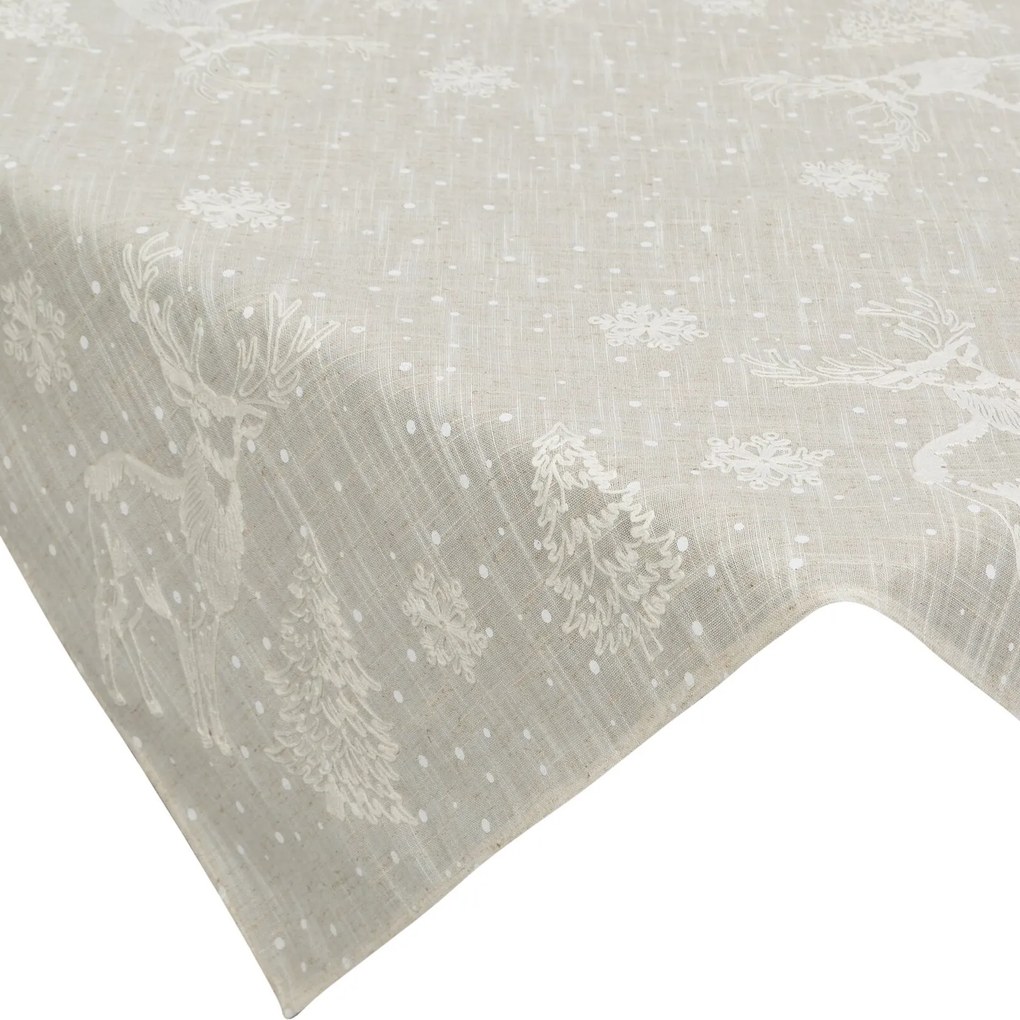 VIANOČNÝ OBRUS DEER 85X85 CM VZOROVANÁ