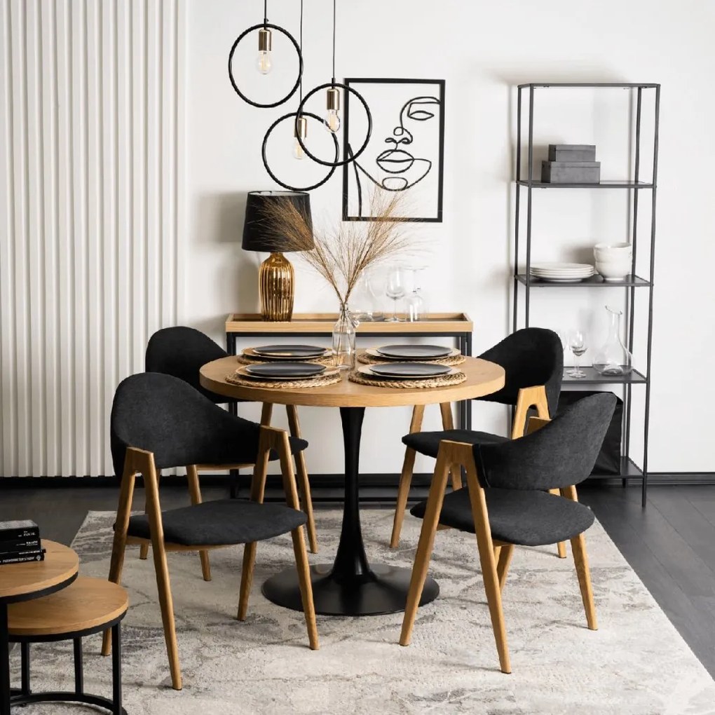 PROXIMA.store - Čalúnená jedálenska stolička RUIZ FARBA: sivá