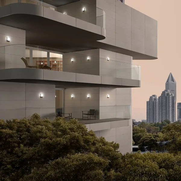 Redo 90130 - LED vonkajšie nástenné svietidlo COLIN LED/9W/230V 4000K IP54 antracit