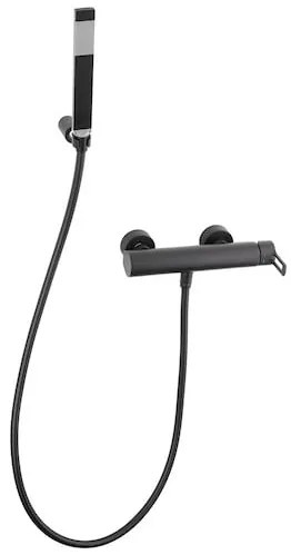 Sprchová batéria Paffoni Vallone so sprchovým setom 150 mm čierna RIN168DNO