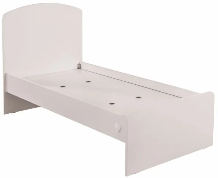 Detská rastúca postieľka 75x160cm s prebaľovacím pultom Chloe - biela