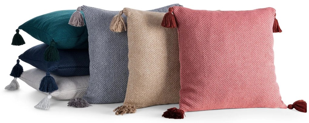 DEKORAČNÁ OBLIEČKA NA VANKÚŠ POLY5 45X45 CM TMAVOMODRÁ