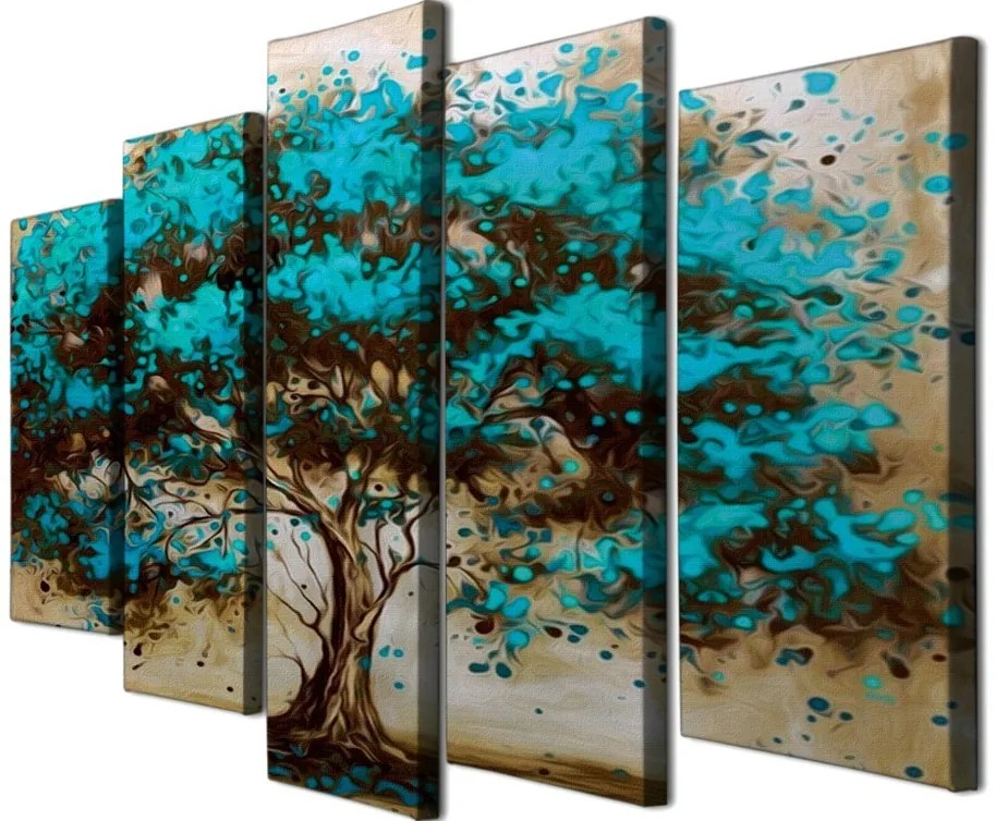 Viacdielny obraz BLUE TREE 105x70 cm