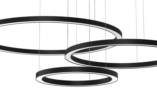 LED Luster na lanku GALAXIA LED/85W/230V čierna