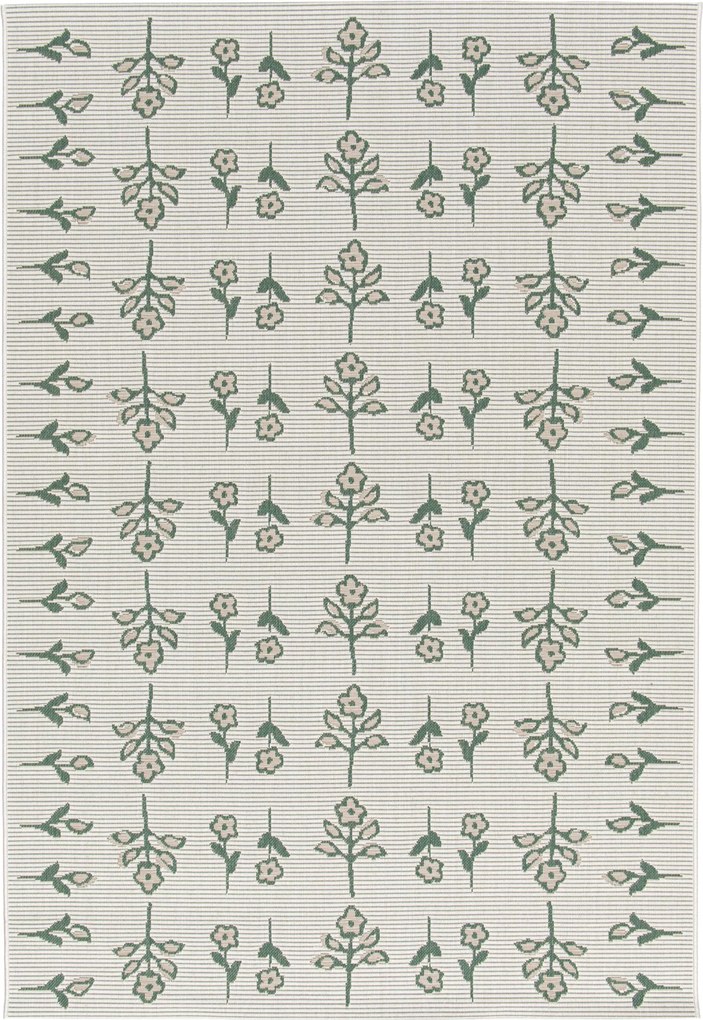 Kusový koberec Palma Natural 16825-460 - na von aj na doma, 120x170, zelená, chodba / predsieň, Balta