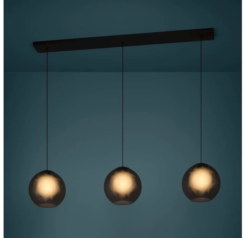 Eglo 390214 - Luster na lanku ARANGONA 3xE27/40W/230V dymová