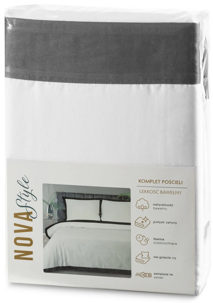 SATÉNOVÉ OBLIEČKY LAURA 160X200 CM, 2 KS 70X80 CM BIELE