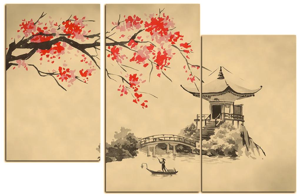 Obraz na plátne - Tradičné ilustrácie Japonsko 160FC (90x60 cm)