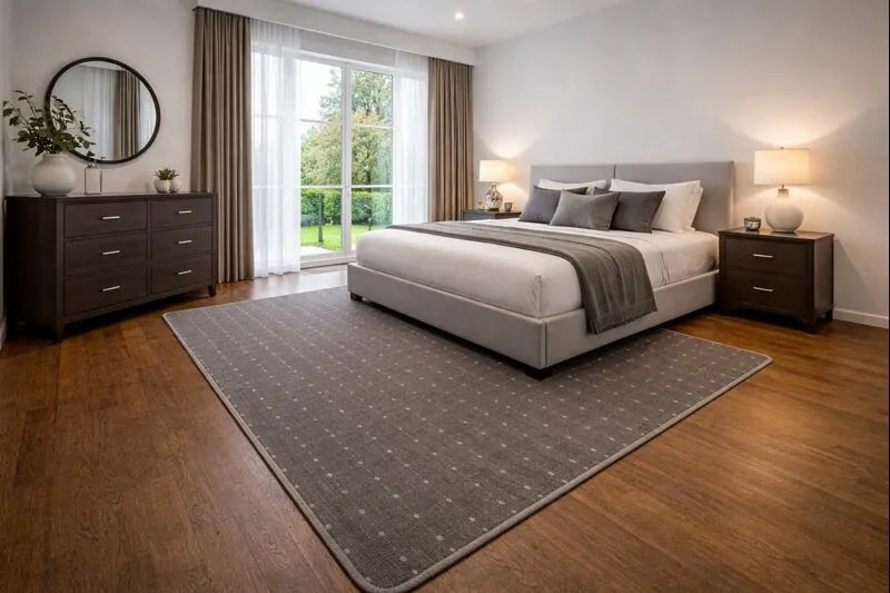 Condor Carpets, Kusový koberec Udinese hnedý štvorec, 250x250, hnedá, chodba / predsieň