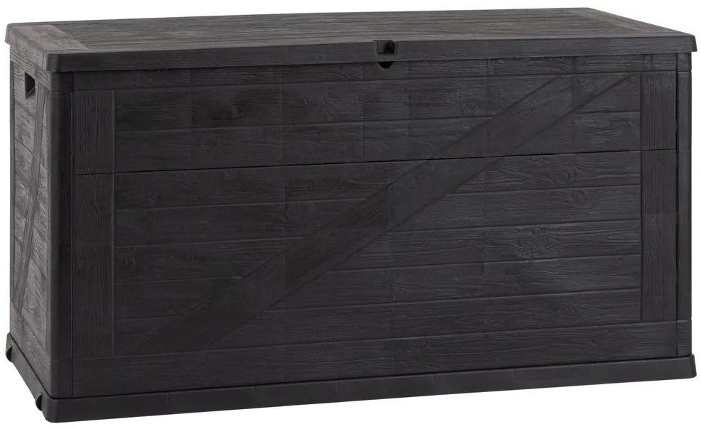 WOOD záhradný plastový úložný box 420 L, grafit