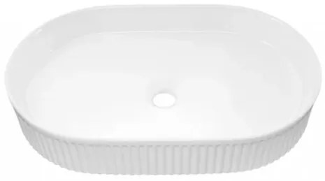 Závěsná skříňka Nova White I s deskou a umyvadlem 80 cm bílá/dub coast evoke