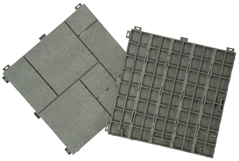 Multy Home Gumová dlaždica STONE MOSAIC 30 x 30 cm, zelená