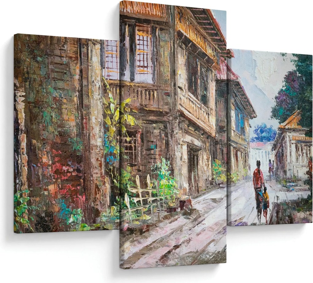 Obraz Filipínske dediny, Ázia (90x60 cm)