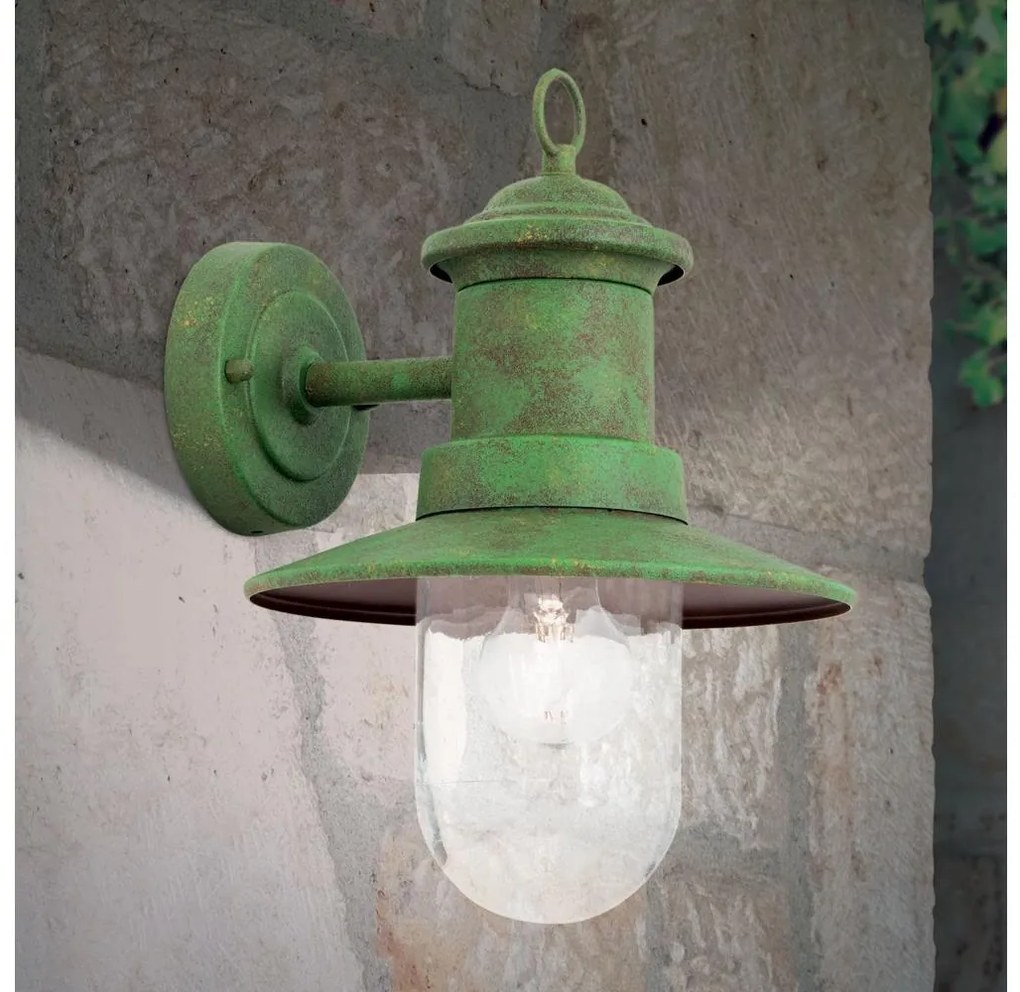 Orion AL 11-1205 - Vonkajšia nástenná lampa LEONIE 1xE27/60W/230V IP44 zelená