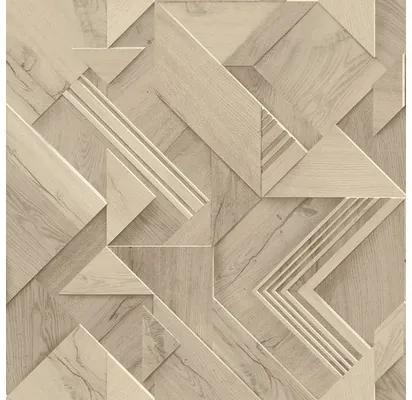 Vliesová tapeta 235308 Geometrická drevený dekor 10,05x0,53 m