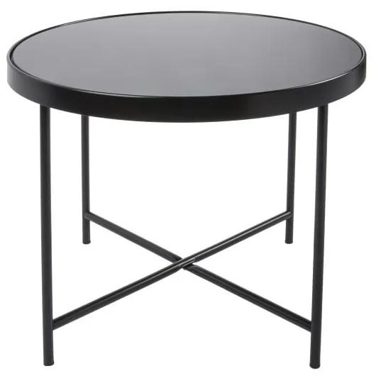 Čierny konferenčný stolík Leitmotiv Smooth XL, 60 × 46 cm