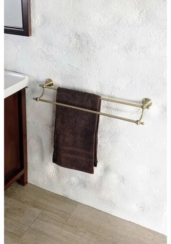 SAPHO 1318-11 Diamond dvojitý držiak uterákov 60 cm, bronzová