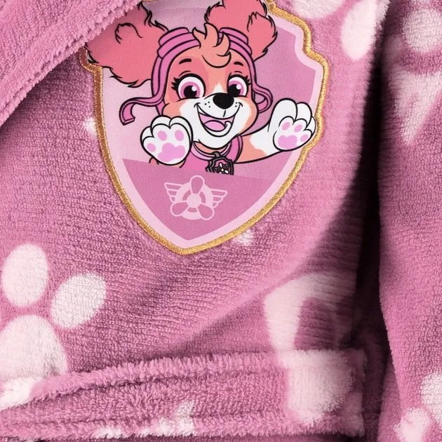 Dievčenský fleece župan s kapucňou Labková patrola - Skye, EU 116