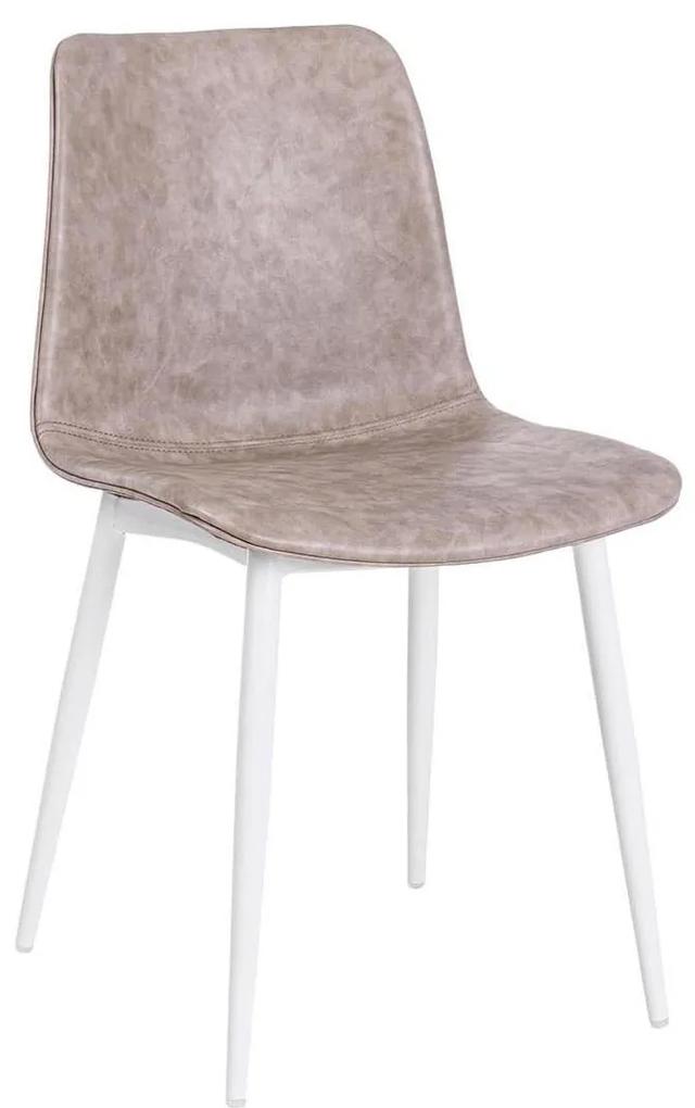 Súprava 2 stoličiek „Kyra Beige & White", 50 x 44 x 80 cm