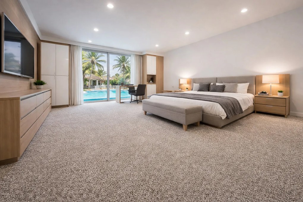 Koberec metráž Bloom 233, na mieru, šíře 4m,5m, béžová, ab (mriežka), chodba / predsieň, Lano