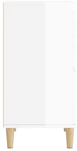 vidaXL Komody 3 ks lesklé biele 60x35x70 cm kompozitné drevo-