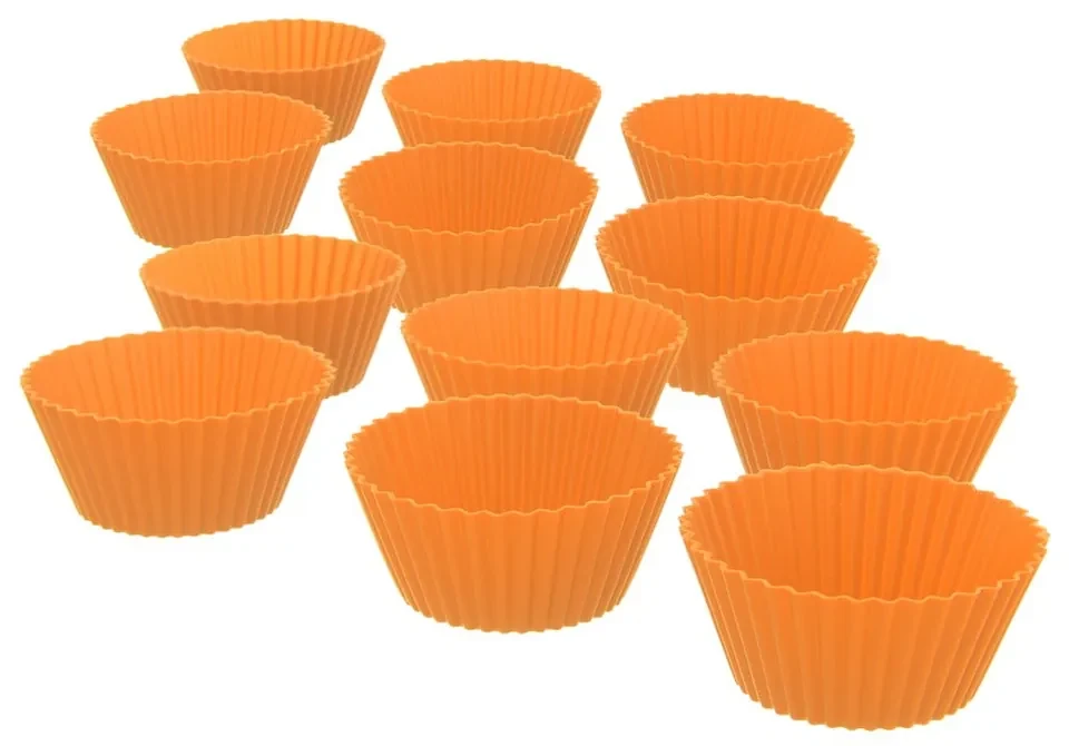 Silikónové formy na pečenie muffinov v súprave 12 ks ø 5,5 cm – Orion