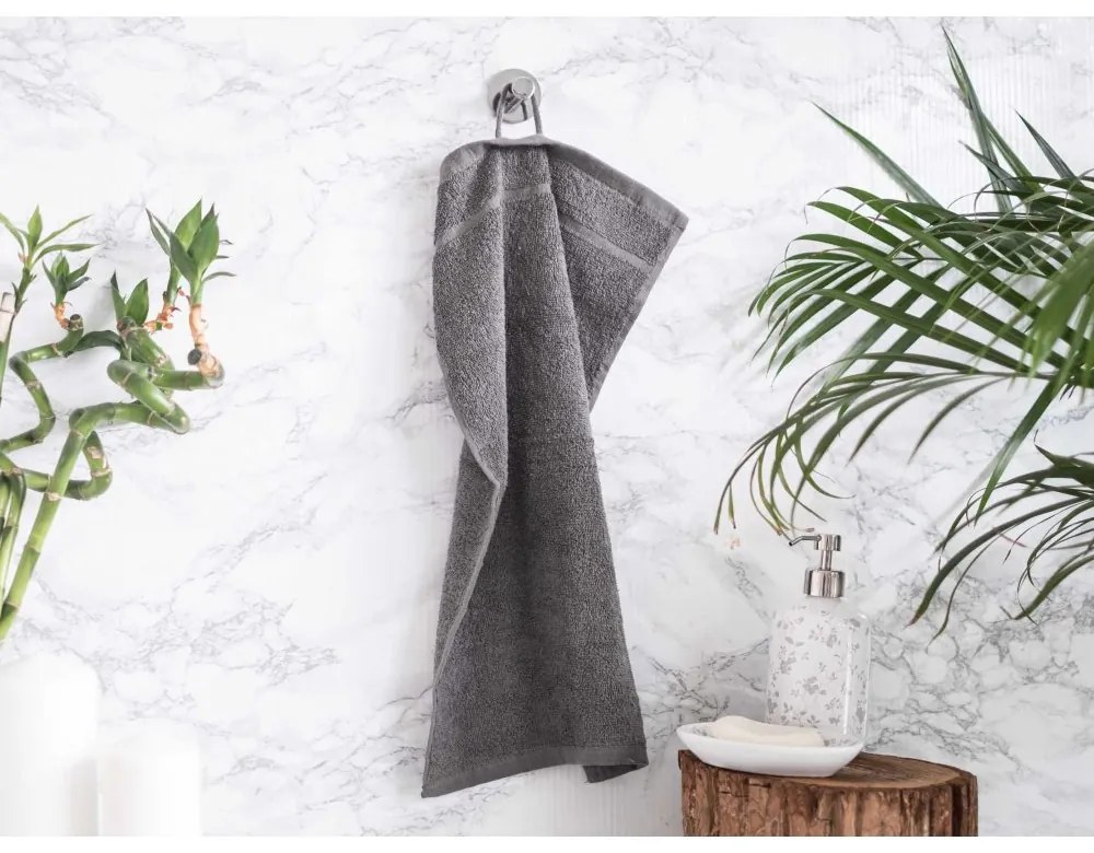 Malý froté uterák 30 × 50 cm ‒ Classic tmavosivý