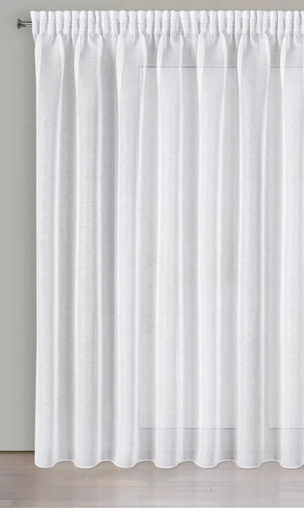 ZÁCLONA NA PÁSKE LENA 350X270 CM BIELA