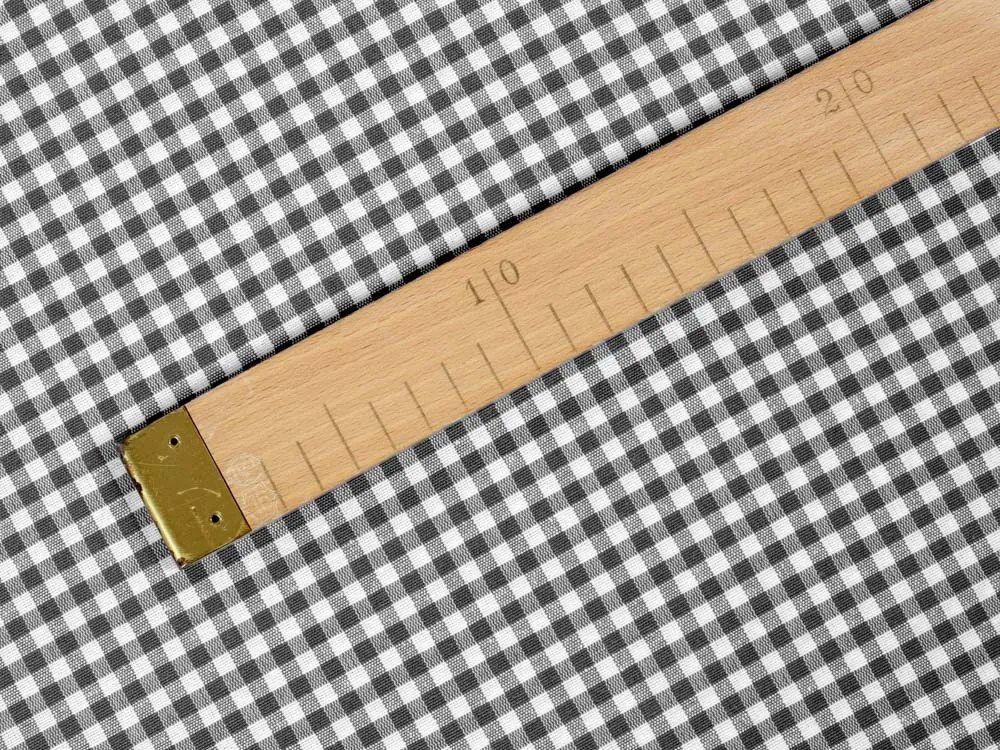 Biante Dekoračný behúň na stôl Rebeka RE-012 Sivo-biela kocka malá 45x120 cm