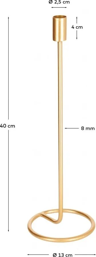 Kovový svietnik Babirye – Kave Home