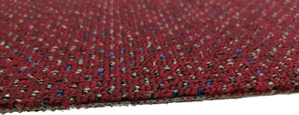 Koberec metráž New Techno 3556 červené, na mieru, šíře 4m, červená, ab (mriežka), chodba / predsieň, Timzo