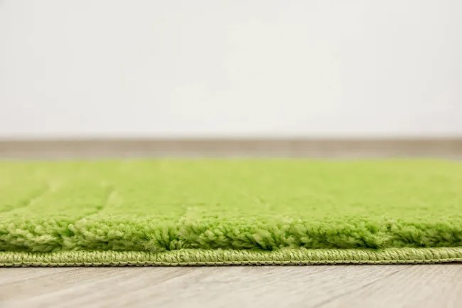Kúpeľňový koberček Sara Green svetlozelený, vlny