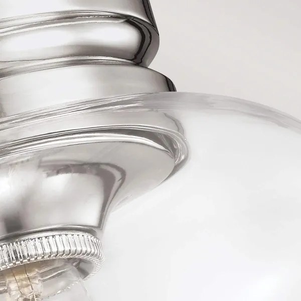 Feiss FE-HOUNSLOW-F-PN - Stropné svietidlo HOUNSLOW 1xE27/60W/230V lesklý chróm