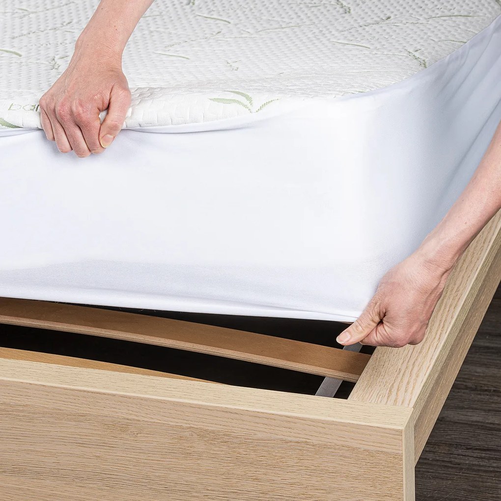 4Home Bamboo Nepriepustný chránič matraca s lemom, 200 x 200 cm