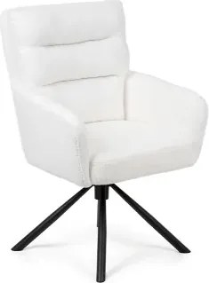Jedálenský set TERRON 200 biela + 6× jedálenské stoličky ENZO biela