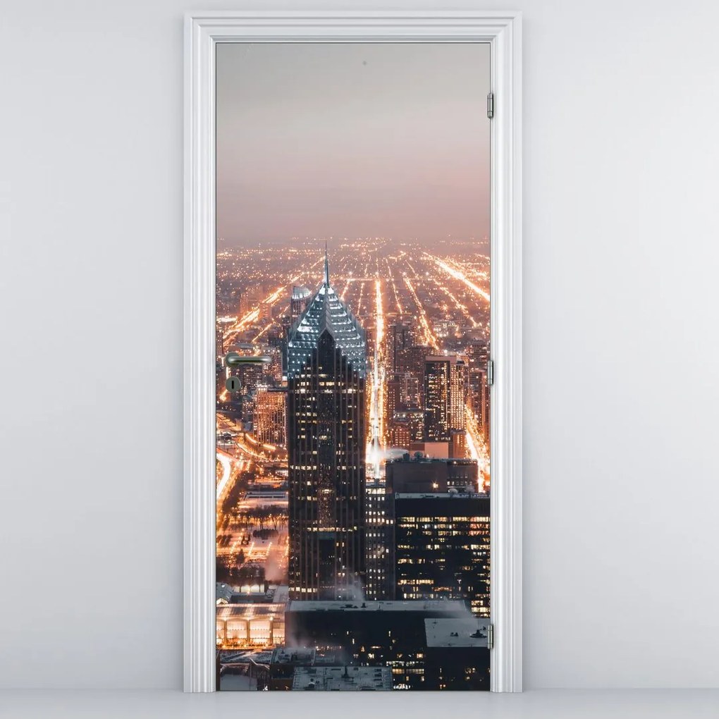 Fototapeta na dvere - Metropola (95x205cm)