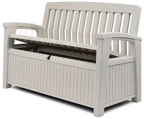 Záhradná lavica Keter Patio White 227 L