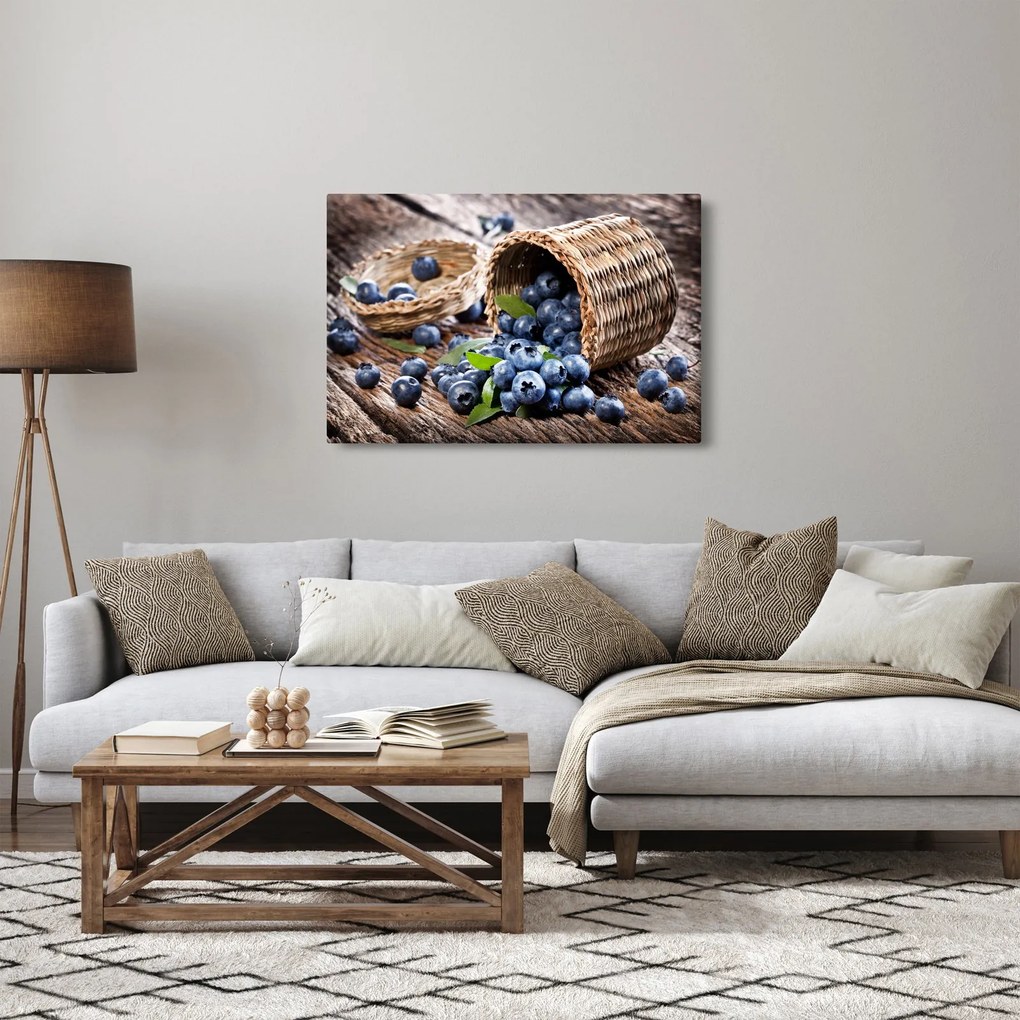 Obraz - Šťavnaté čučoriedky (90x60 cm)