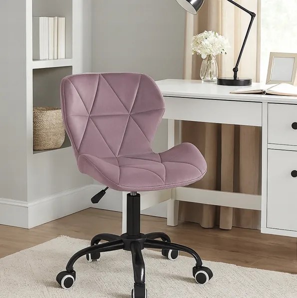Ergonomická kancelárska otočná stolička – zamat tmavozelená