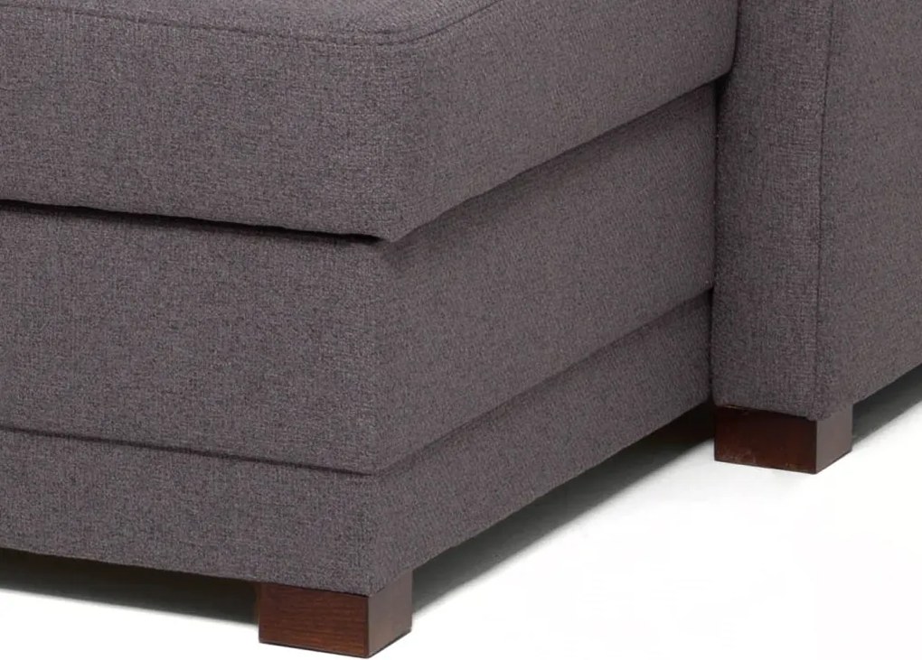 Rohová sedacia súprava Harris, tmavo šedá tkanina, pravý roh