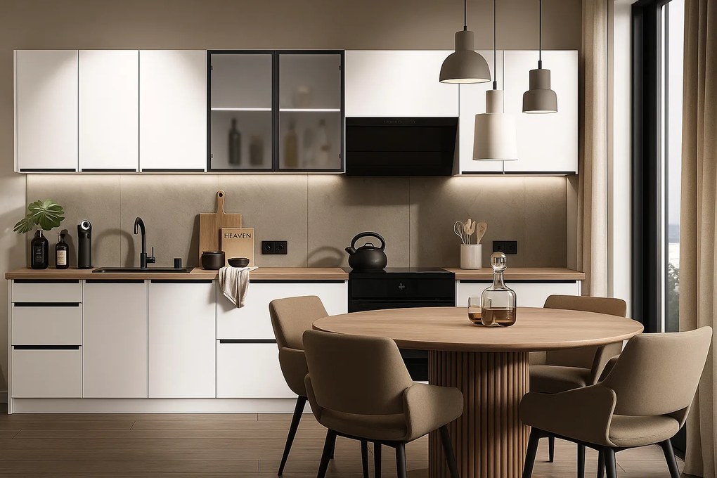 Kuchynská linka 320 CELESTINA, biela