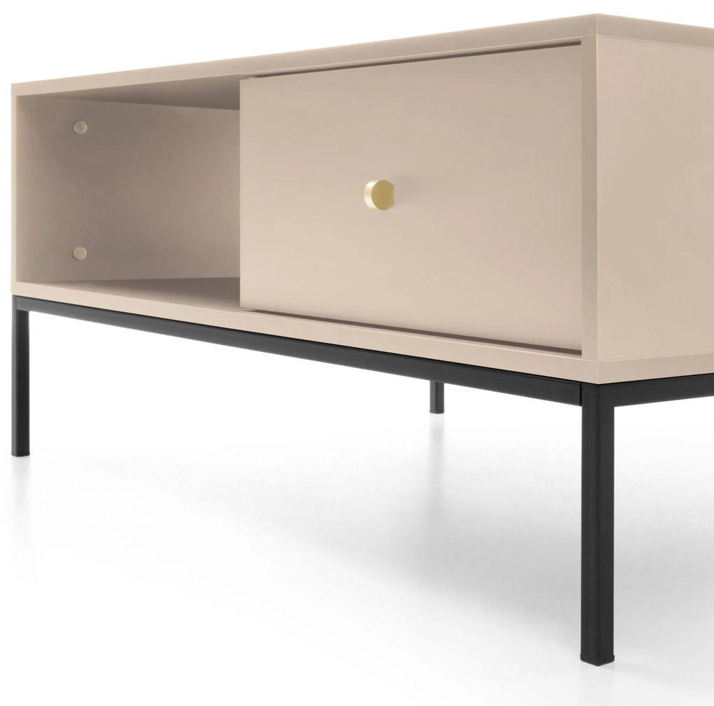 Konferenčný stolík Mono II 104 cm béžový/čierny
