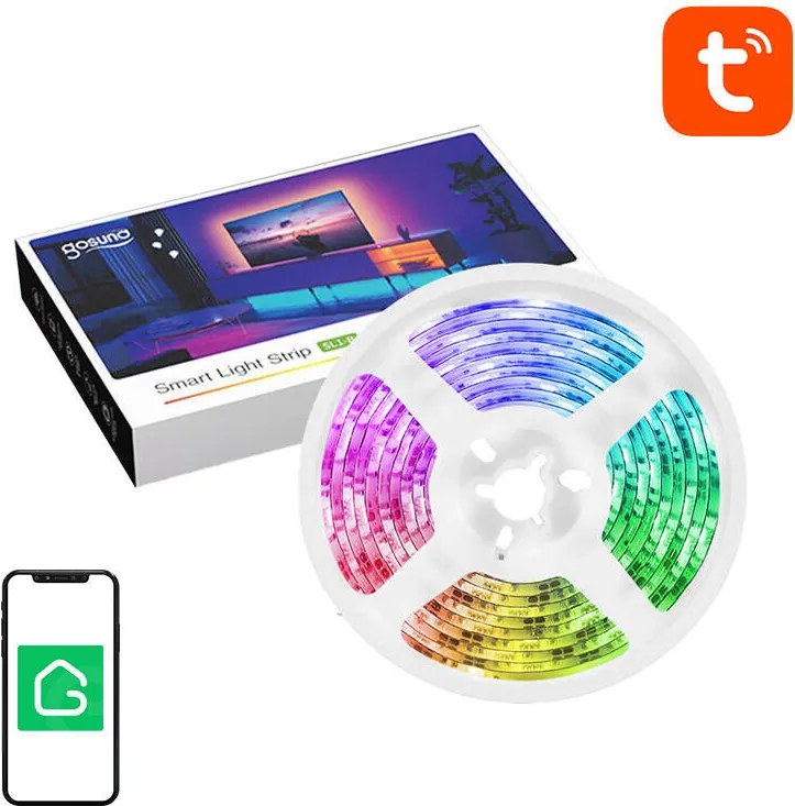 Inteligentný WiFi RGB LED svetelný pás Gosund SL1 (2,8 m), Tuya